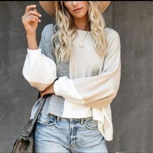 NEW Colorblock Sweater